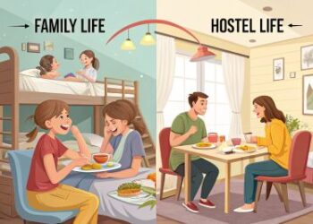 Family Life and Hostel Life Paragraph