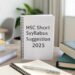 HSC Short Syllabus Suggestion 2025